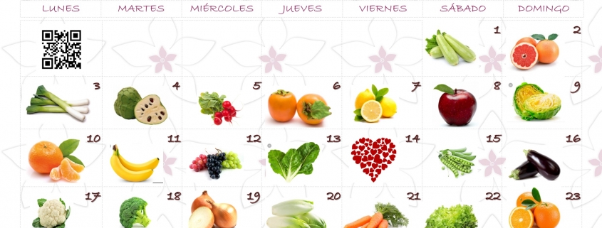 calendario saludable de febrero
